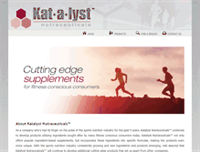 Tablet Screenshot of katalystnutraceuticals.com